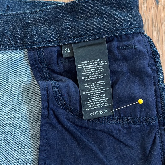 J Brand High Waisted Skinny Jeans - Resolute Dark Blue Jeans - Size 26 - Picture 10 of 16